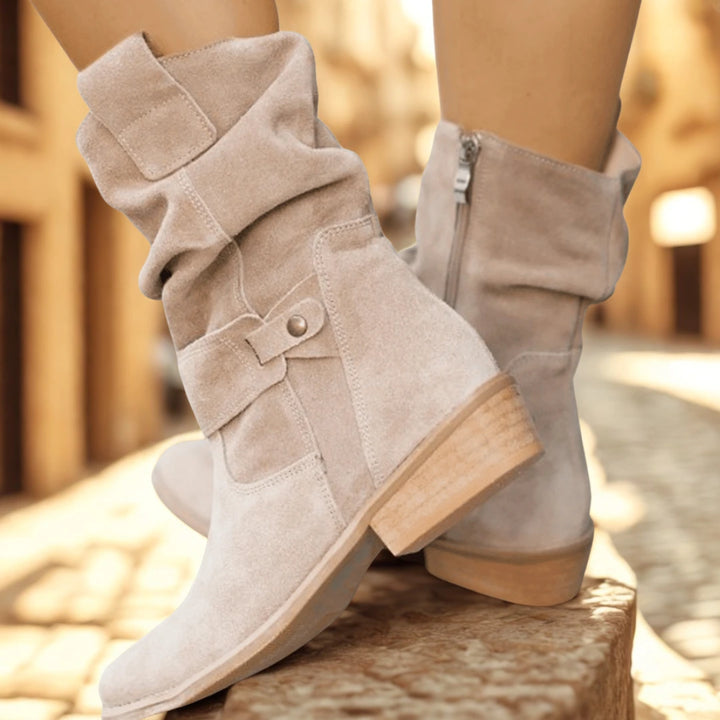 Zanvella™ |Mid-Calf Suede Boots