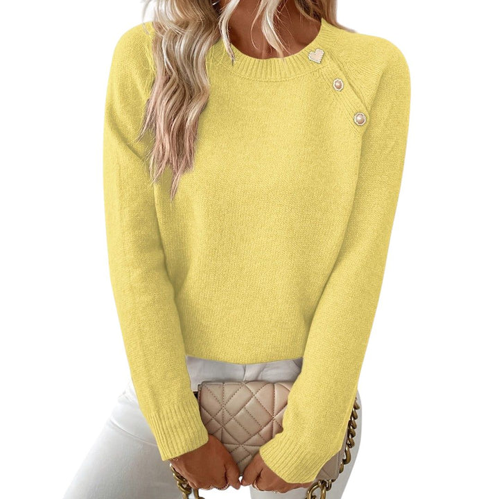 Sophie – Fine Jumper with Button Details