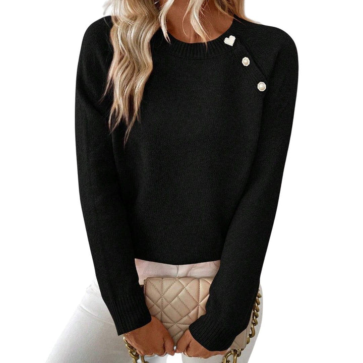 Sophie – Fine Jumper with Button Details