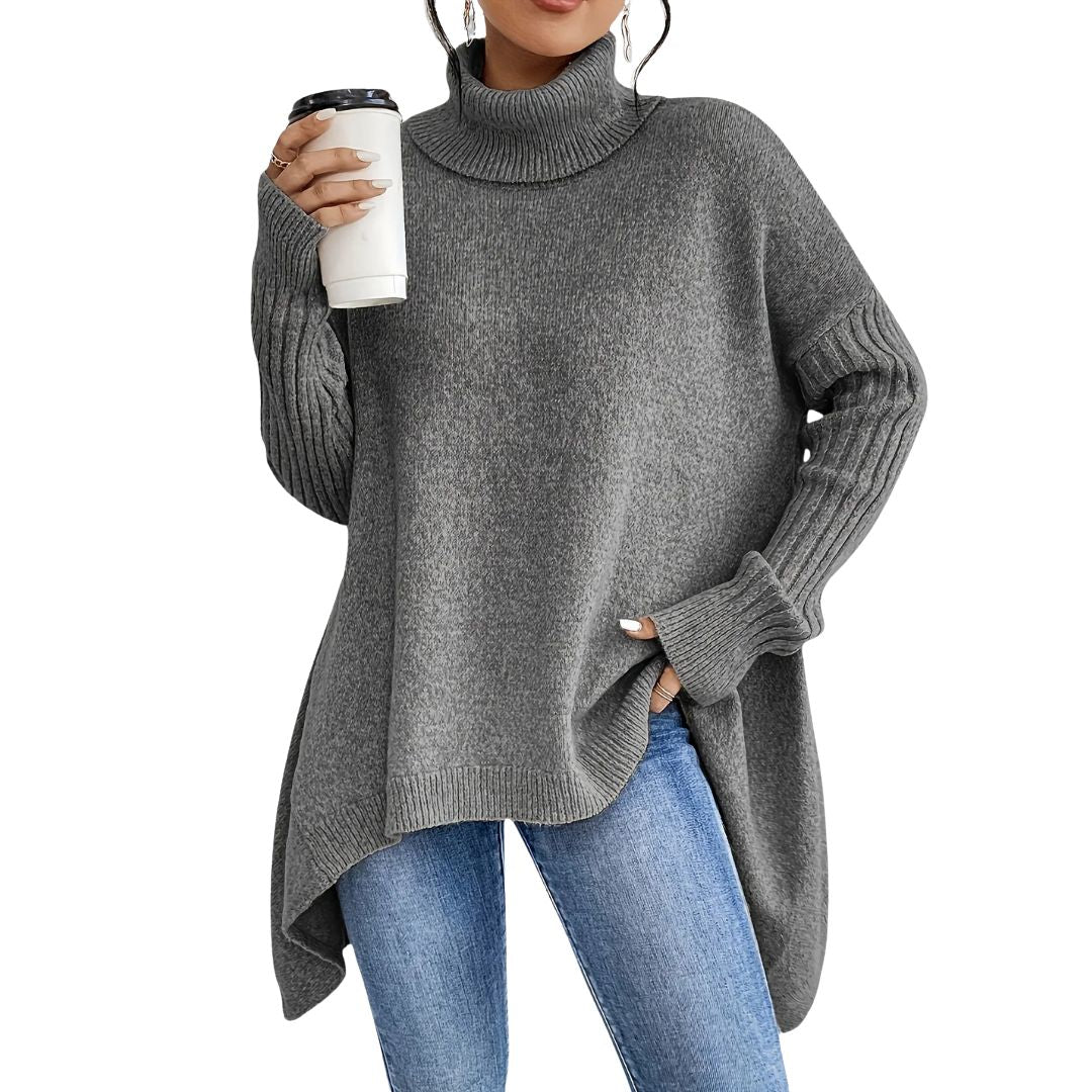 Joanna| Elegant Turtelneck  jumper with tummy coverage