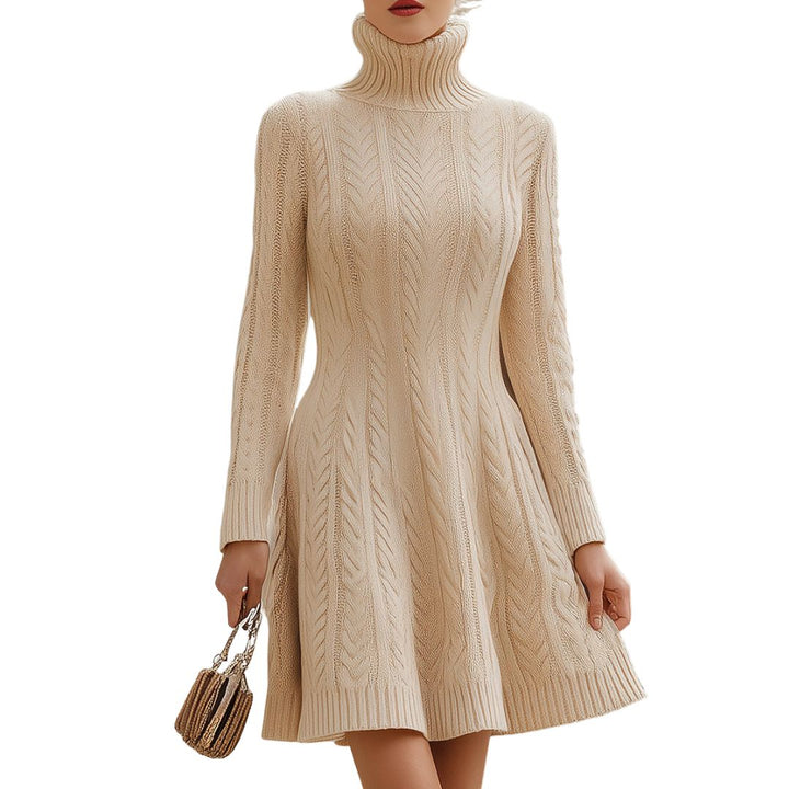 Zanvella™ | The Cable Knit Sweater Dress