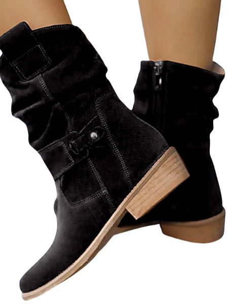Zanvella™ |Mid-Calf Suede Boots