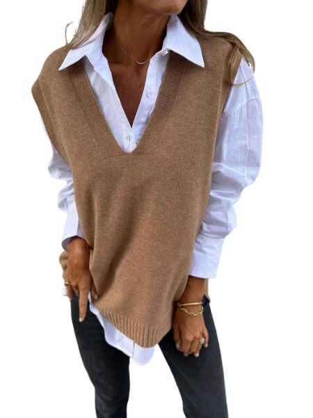 Zanvella™ |Knit Jumper Vest