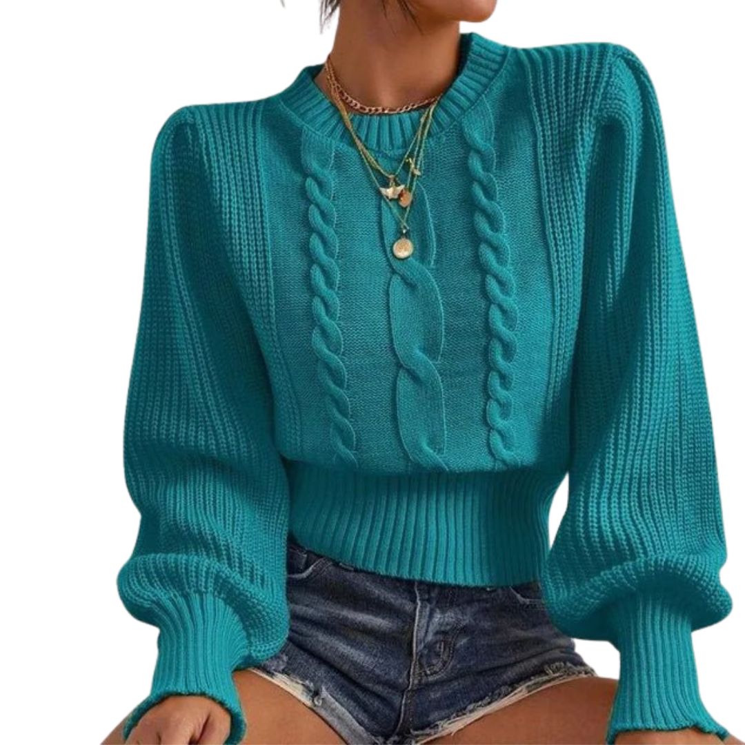 Zanvella™ | Knitted Twist Jumper