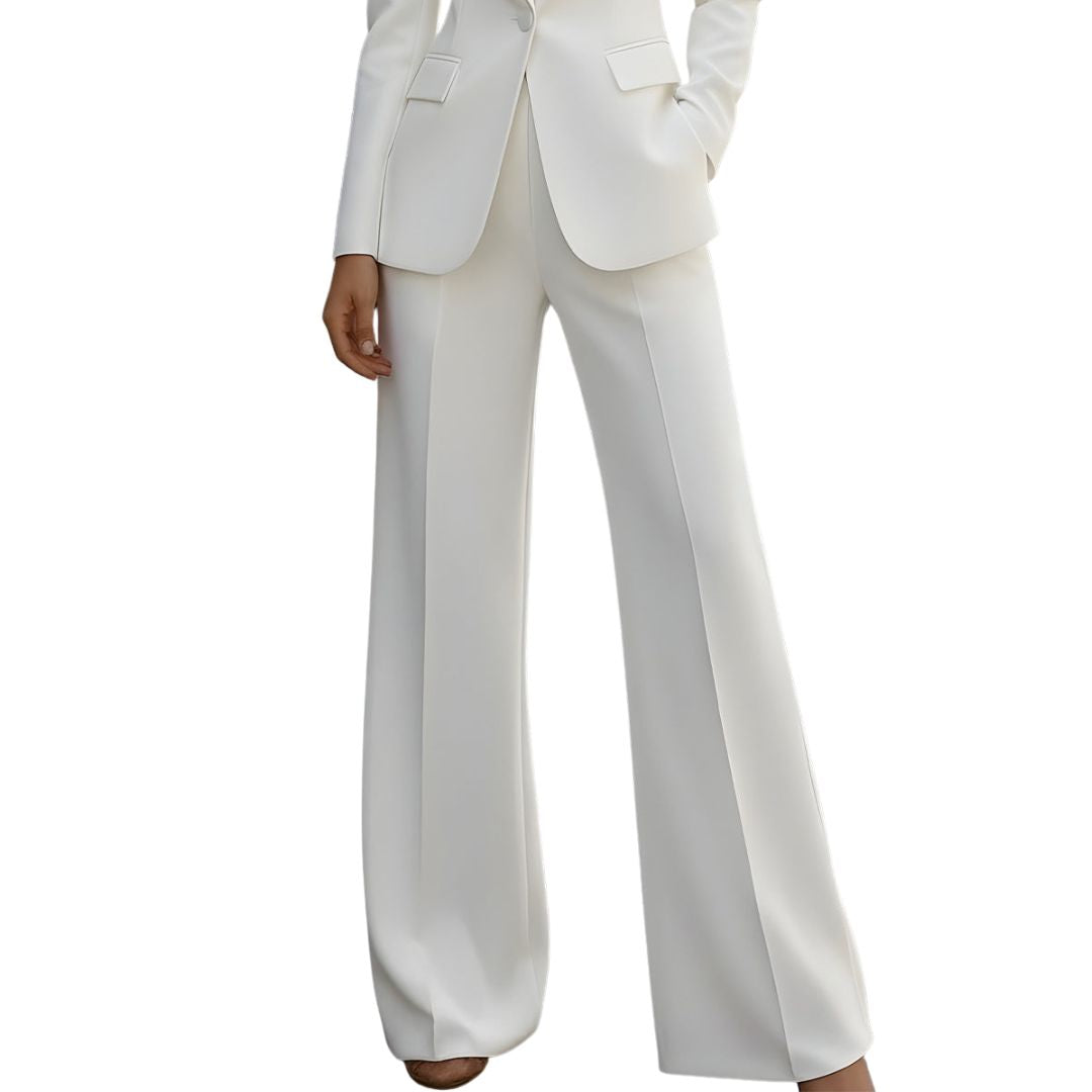 Zanvella™ | The White Floral Tailored Set