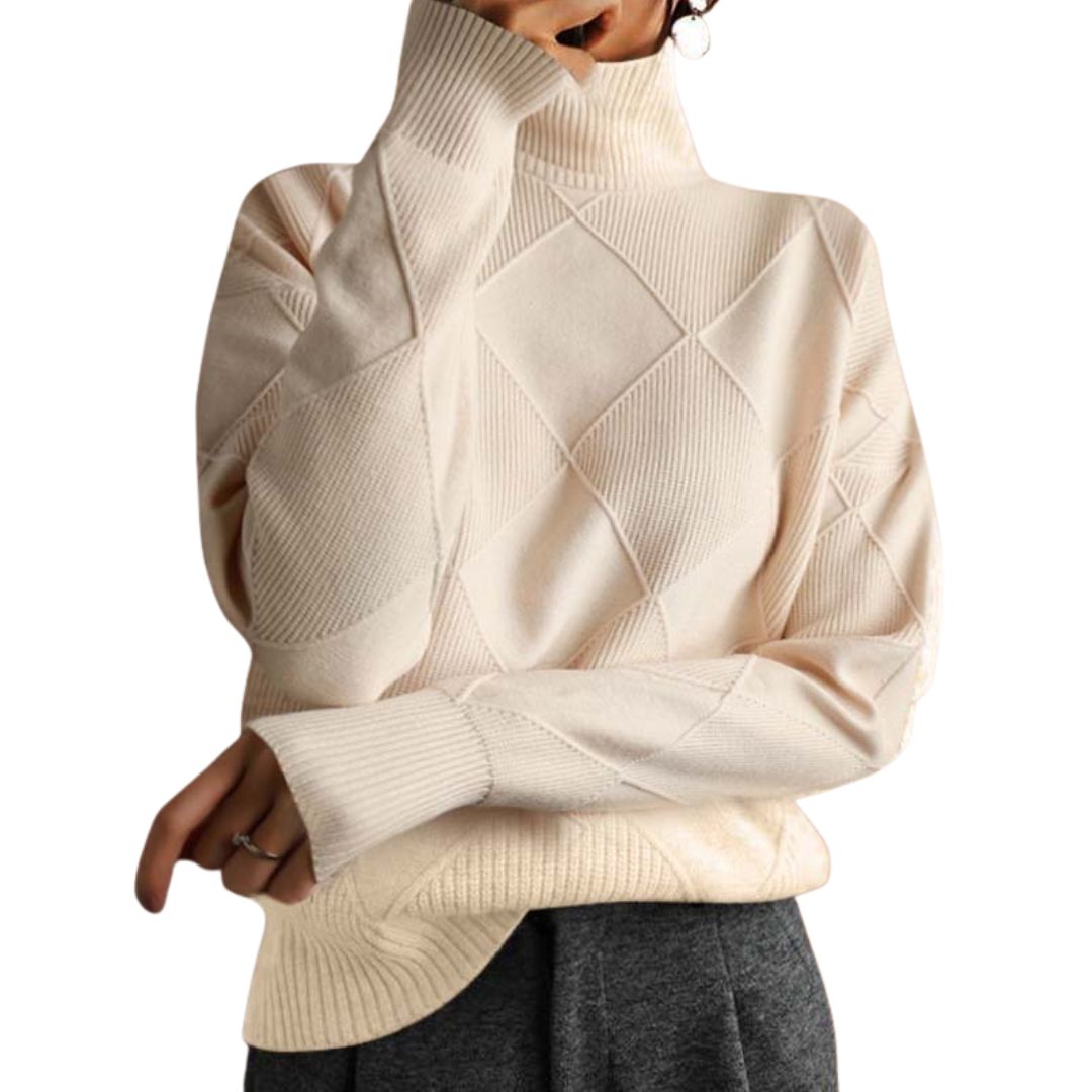 Evelyn | Classic High Neck Jumper