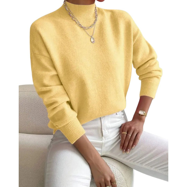 Claire | Soft Knit Jumper with High Neck