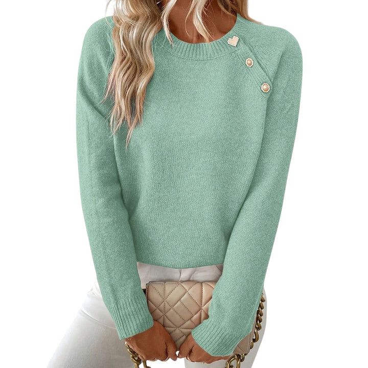 Sophie – Fine Jumper with Button Details