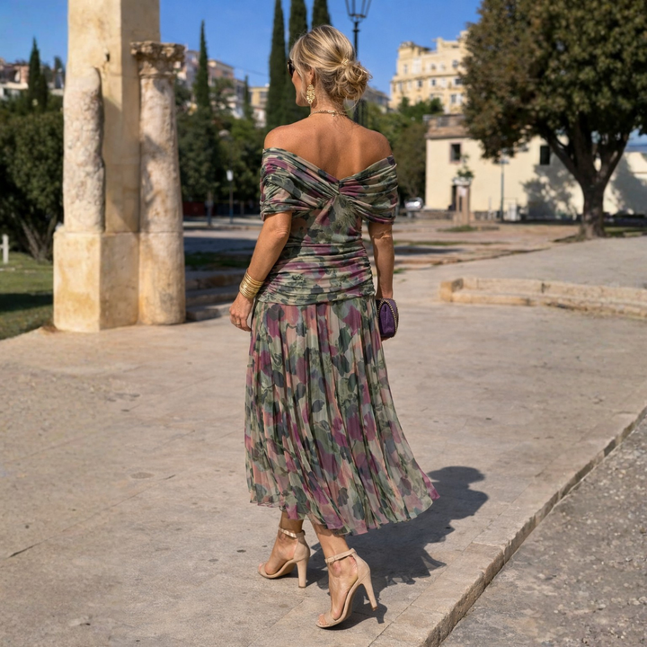 MIKAELA | OFF-SHOULDER MAXI DRESS