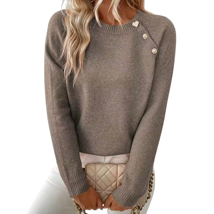 Sophie – Fine Jumper with Button Details