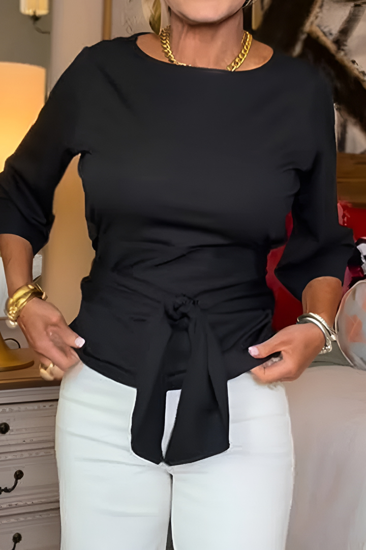 DARA | TIE WAIST FLATTERING TOP