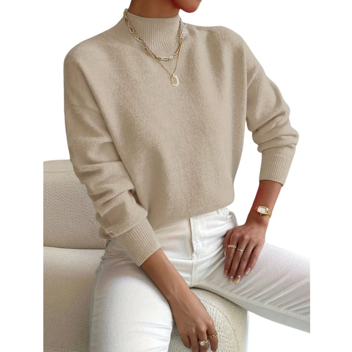 Claire | Soft Knit Jumper with High Neck
