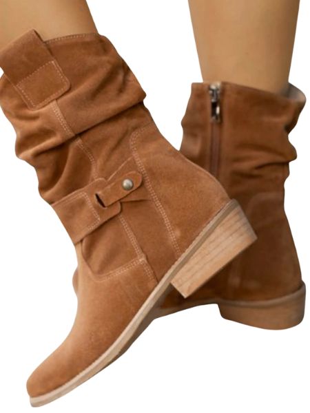 Zanvella™ |Mid-Calf Suede Boots