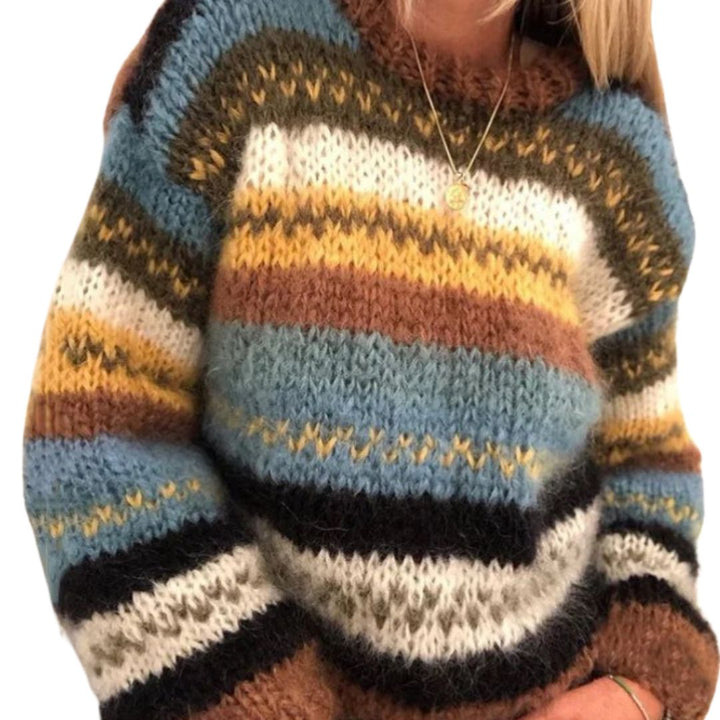 Maeve | Soft Striped Knit Jumper – Warm & Effortless