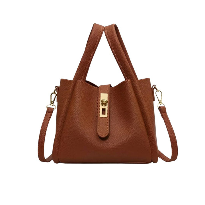 Zanvella™ |Structured Leather Shoulder Bag