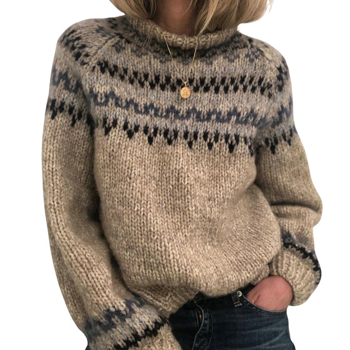 Zanvella™ | Nordic Knit Sweater in Soft Wool Blend