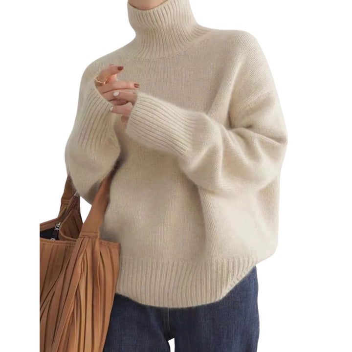 Annelise | Elegant High Neck Knit Jumper