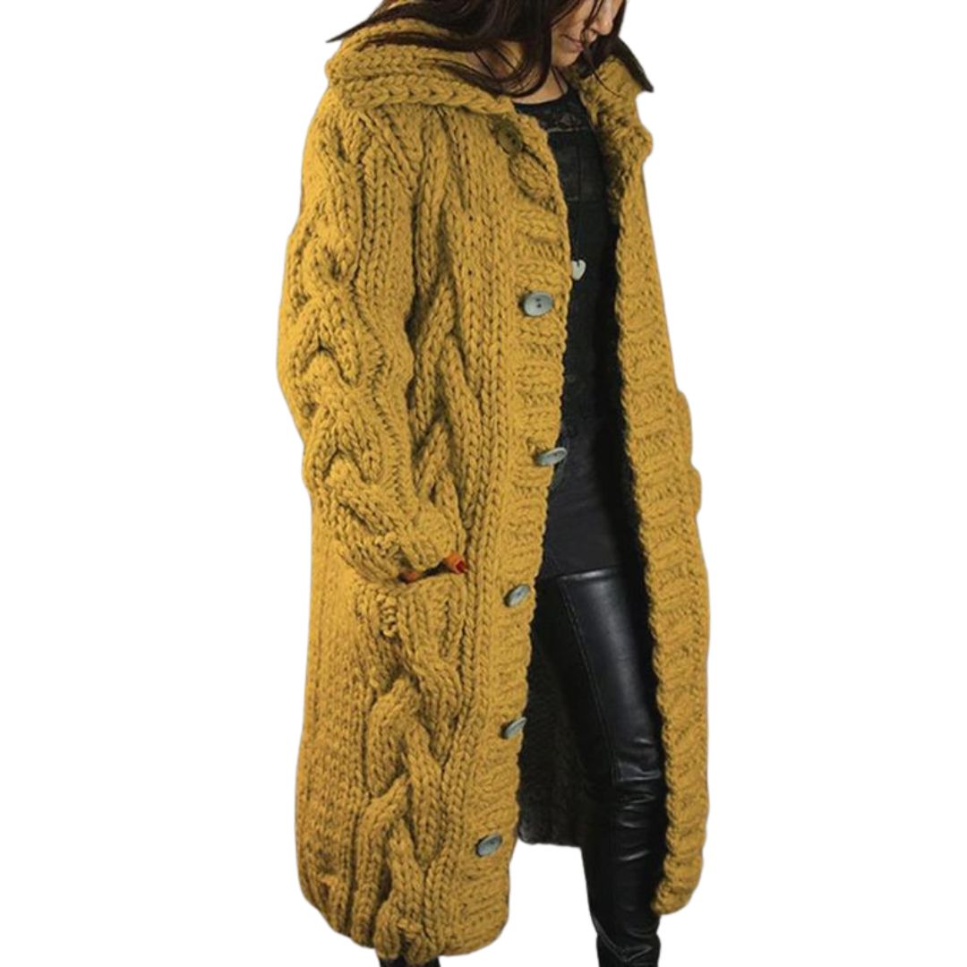 Karina| Elegant cosy coat with tummy coverage