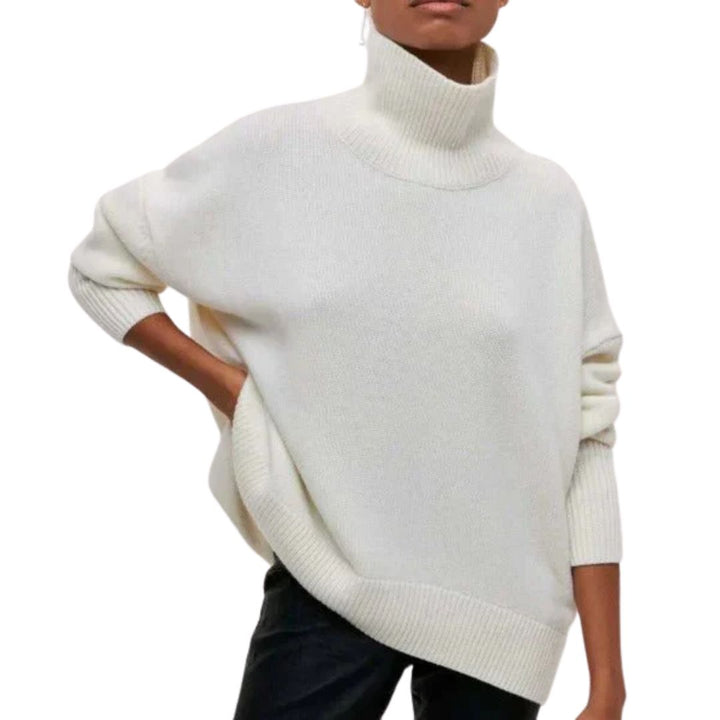 Zanvella™ | Oversized warm roll‑neck Jumper