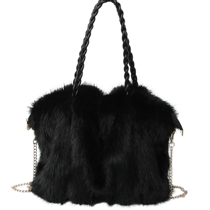 CHARLOTTE | - VERSATILE PLUSH VELVET SHOULDER TOTE BAG
