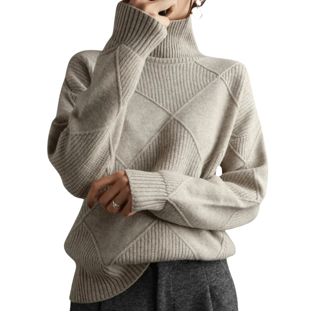 Evelyn | Classic High Neck Jumper