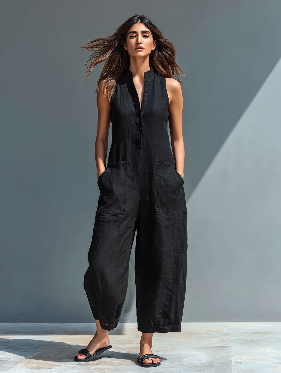 LUCINDA | ELEGANT SLEEVELESS JUMPSUIT