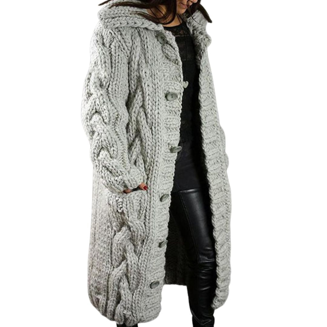 Karina| Elegant cosy coat with tummy coverage