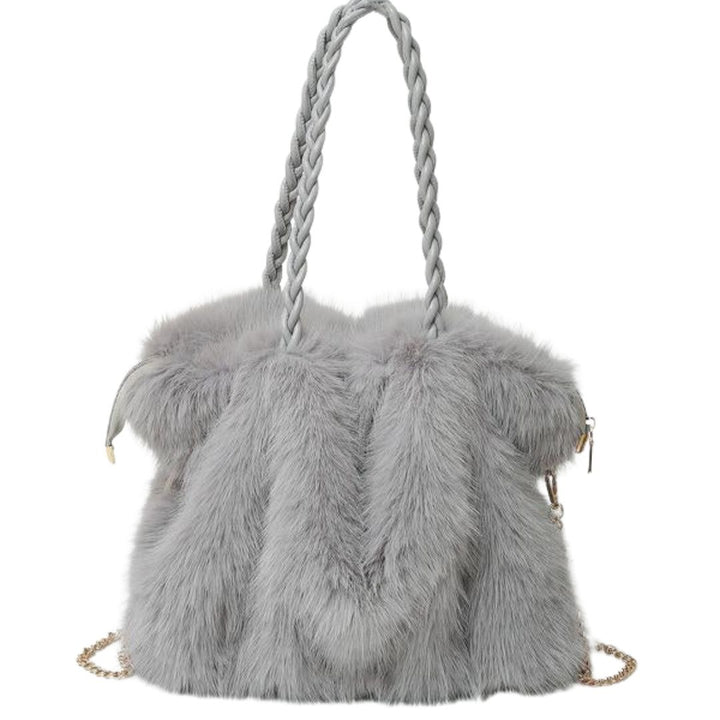 CHARLOTTE | - VERSATILE PLUSH VELVET SHOULDER TOTE BAG