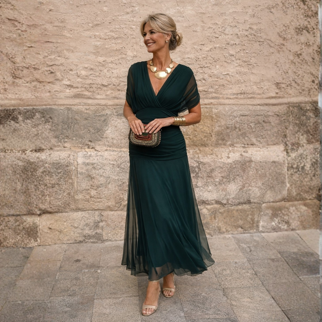 MIKAELA | OFF-SHOULDER MAXI DRESS