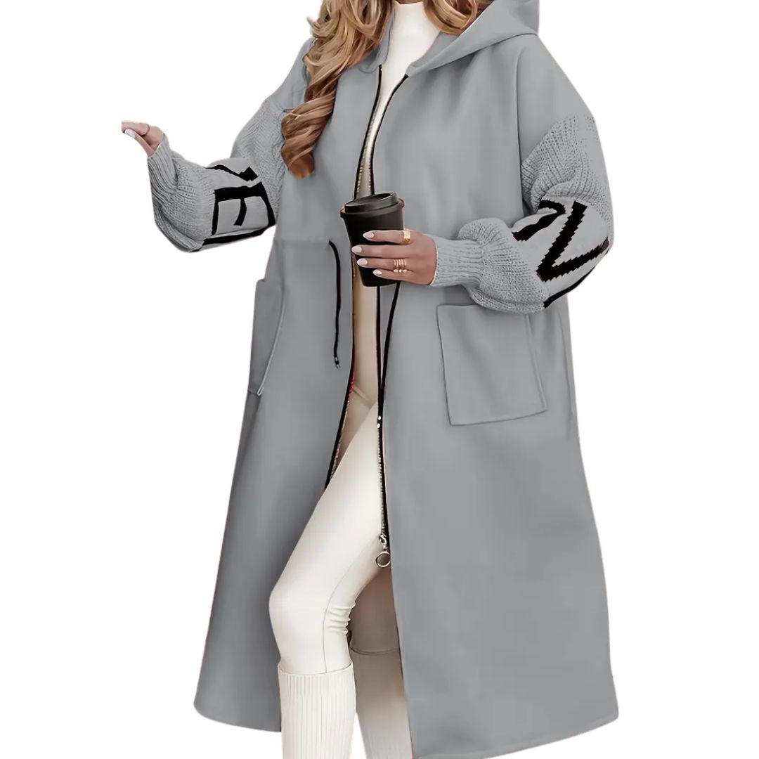 Luna |  Elegant Hooded Coatigan