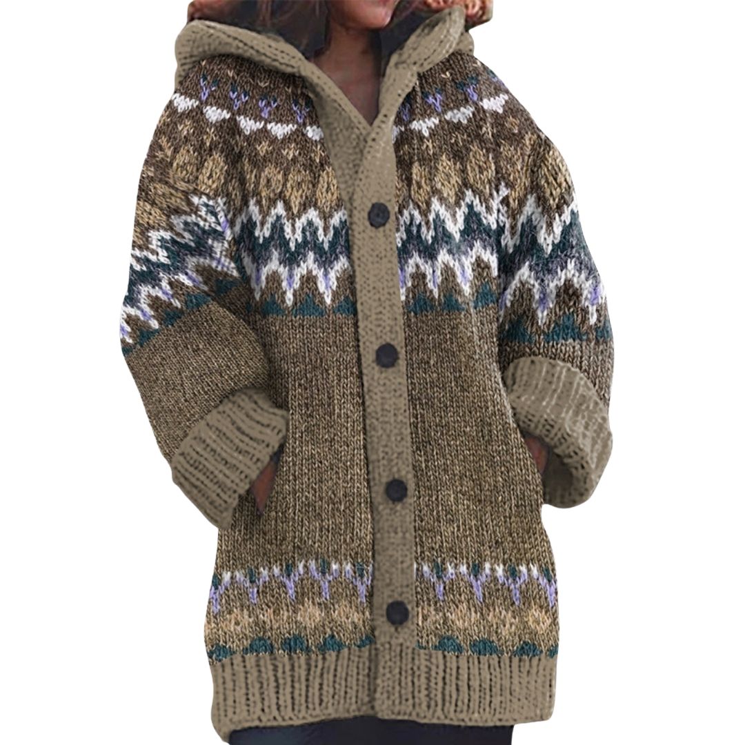 CLARA | CHUNKY KNIT HOODED CARDIGAN