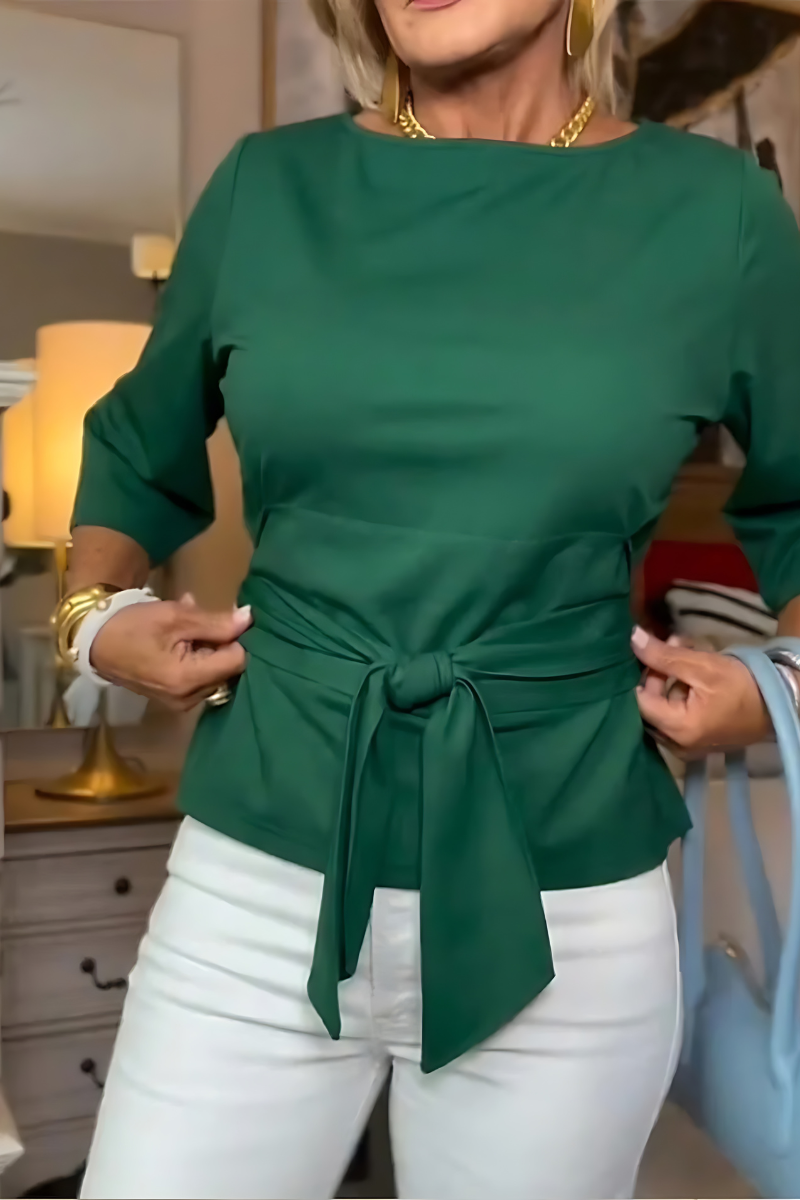 DARA | TIE WAIST FLATTERING TOP