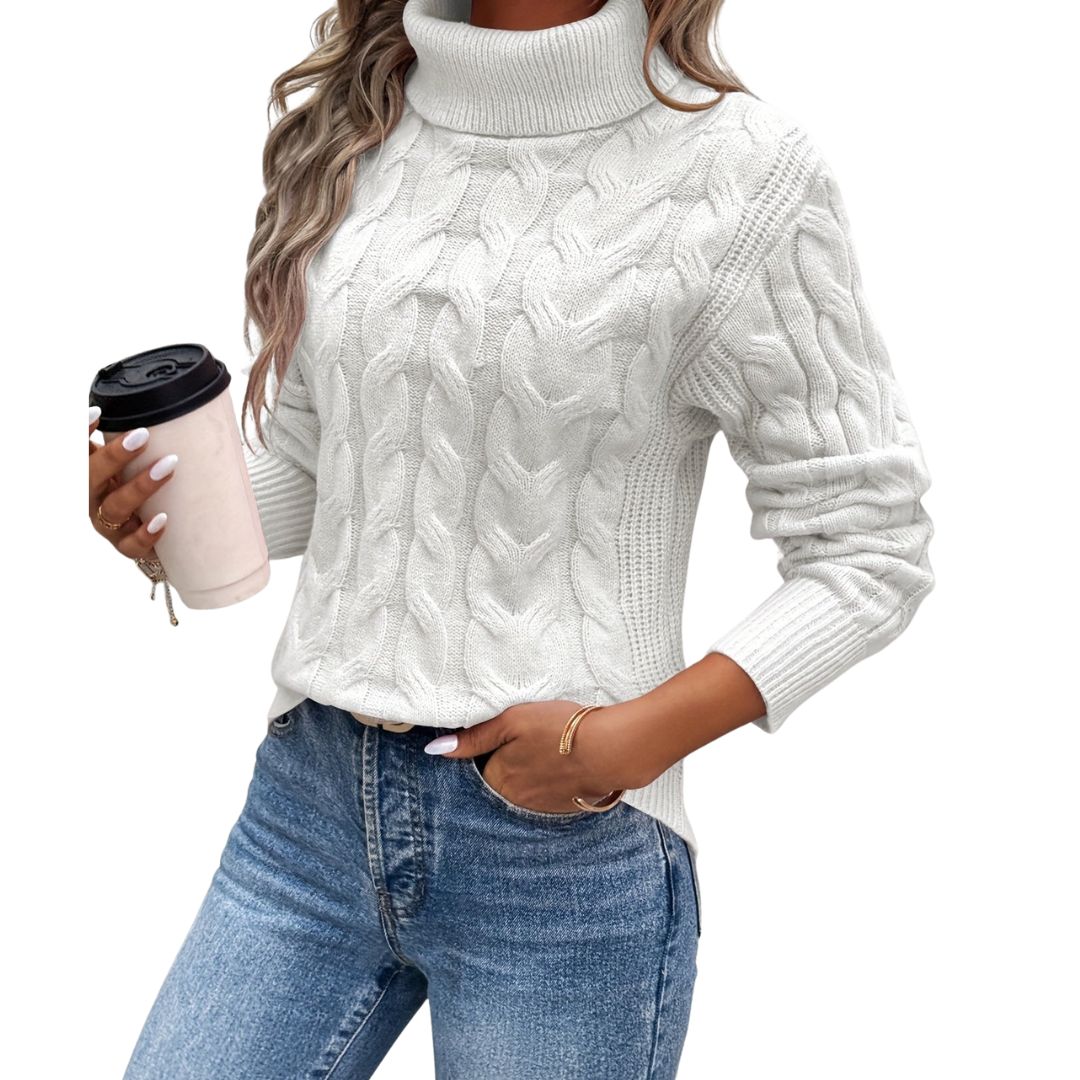 Zanvella™ |  Knitted roll‑neck Jumper