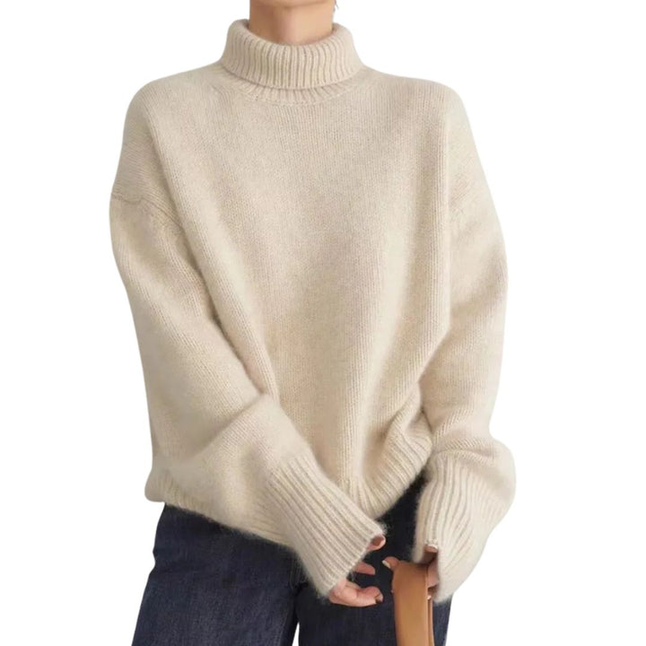 Annelise | Elegant High Neck Knit Jumper