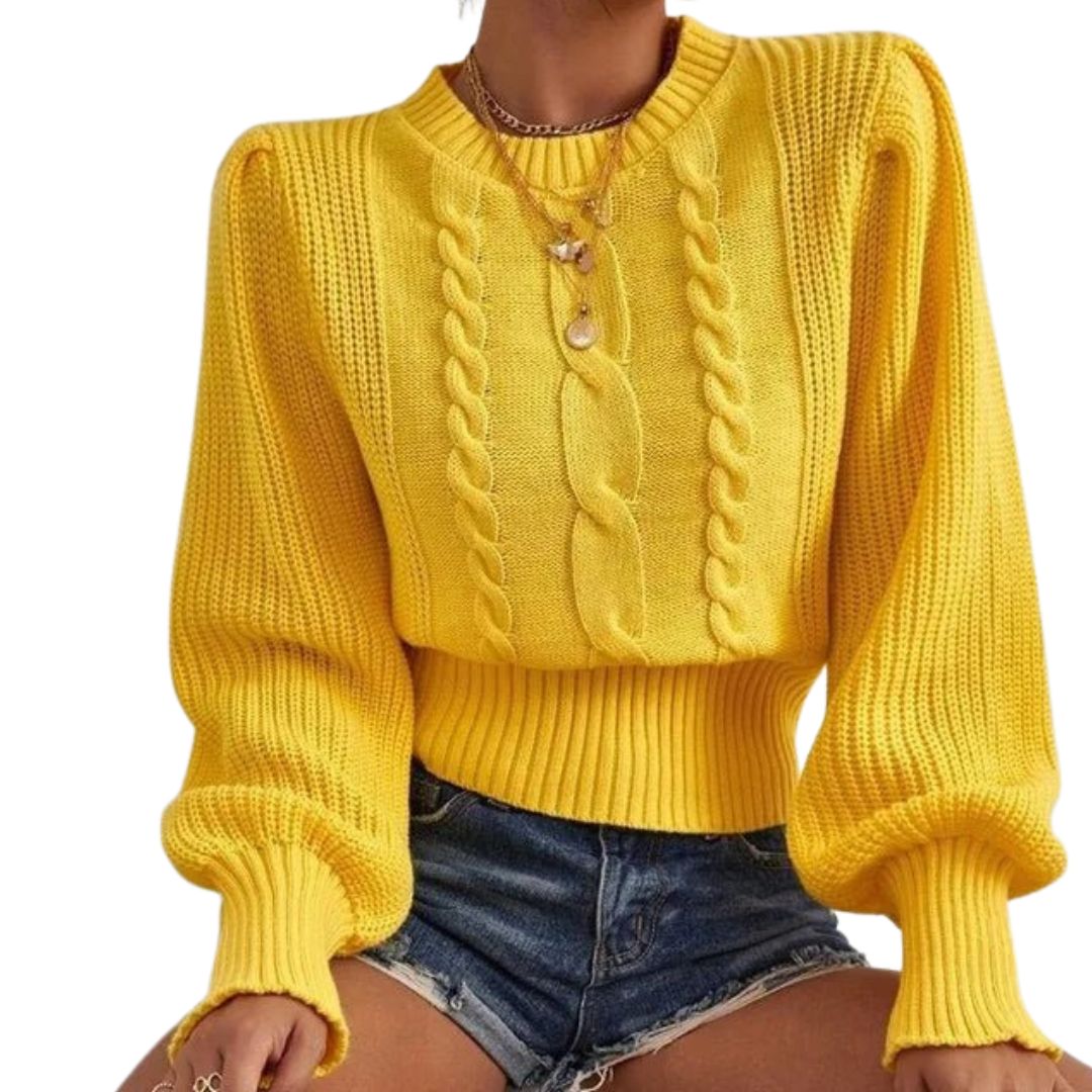 Zanvella™ | Knitted Twist Jumper