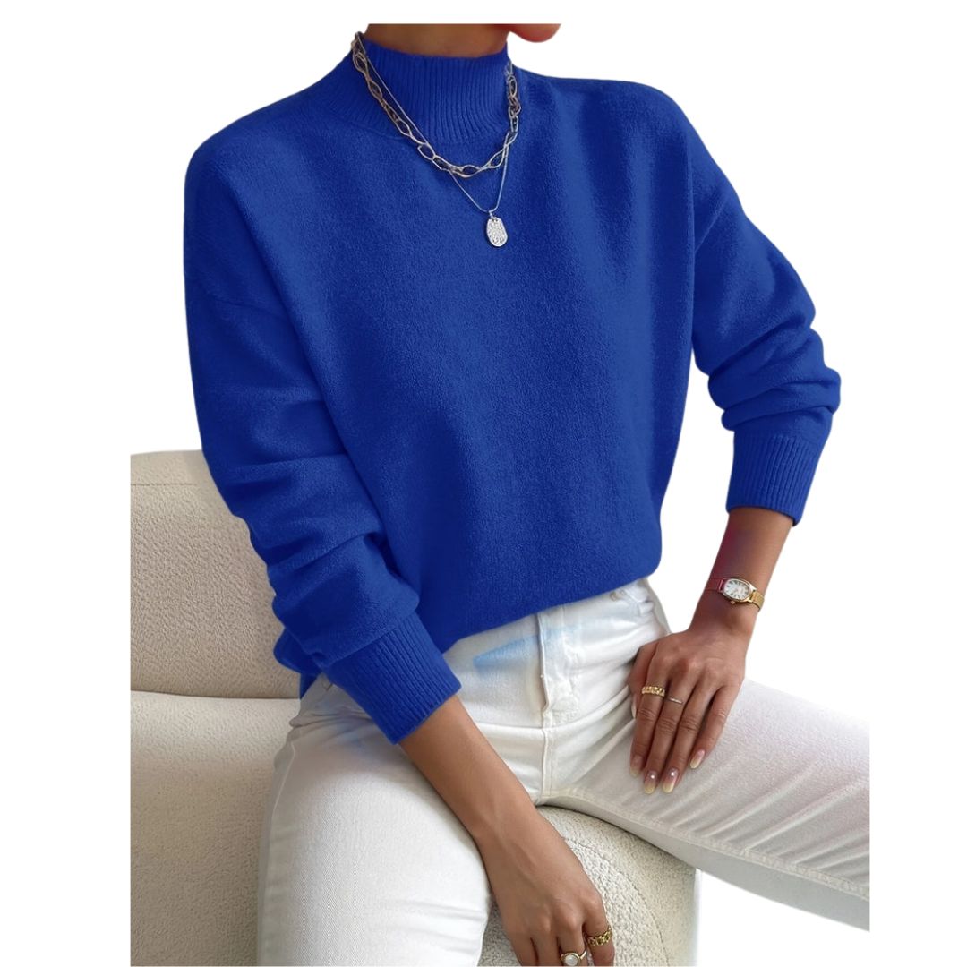 Claire | Soft Knit Jumper with High Neck