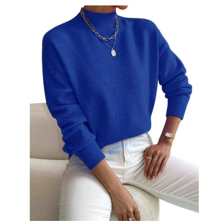 Claire | Soft Knit Jumper with High Neck