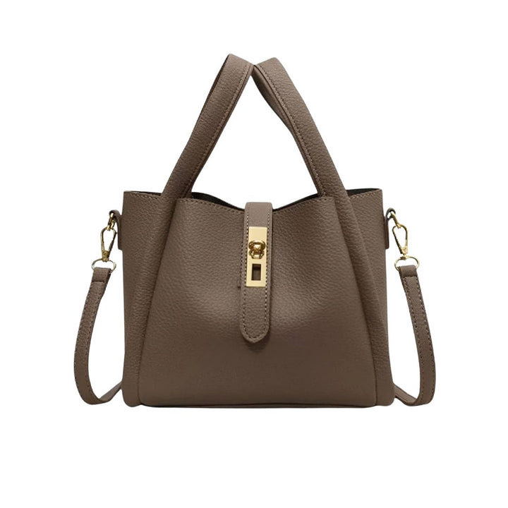 Zanvella™ |Structured Leather Shoulder Bag