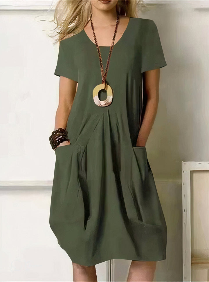 KWANI | 100% COTTON A-LINE DRESS