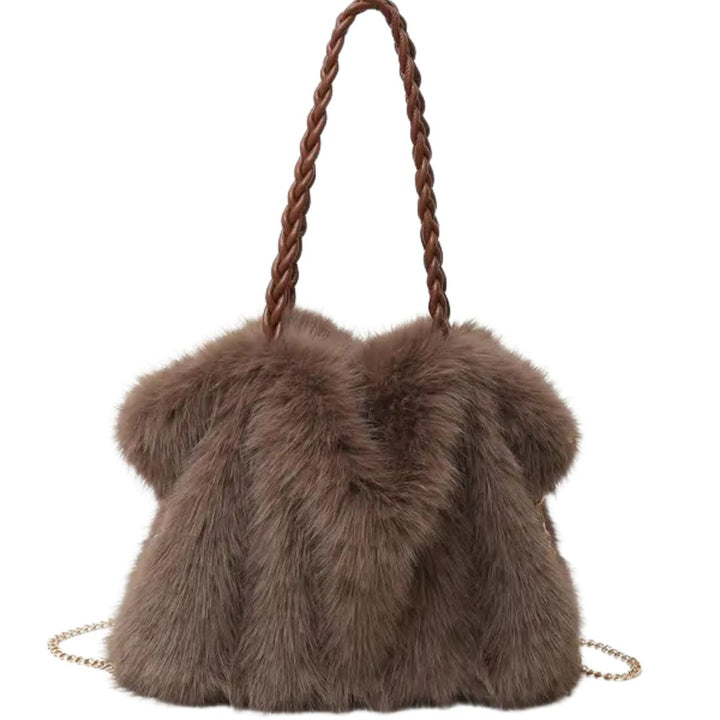 CHARLOTTE | - VERSATILE PLUSH VELVET SHOULDER TOTE BAG