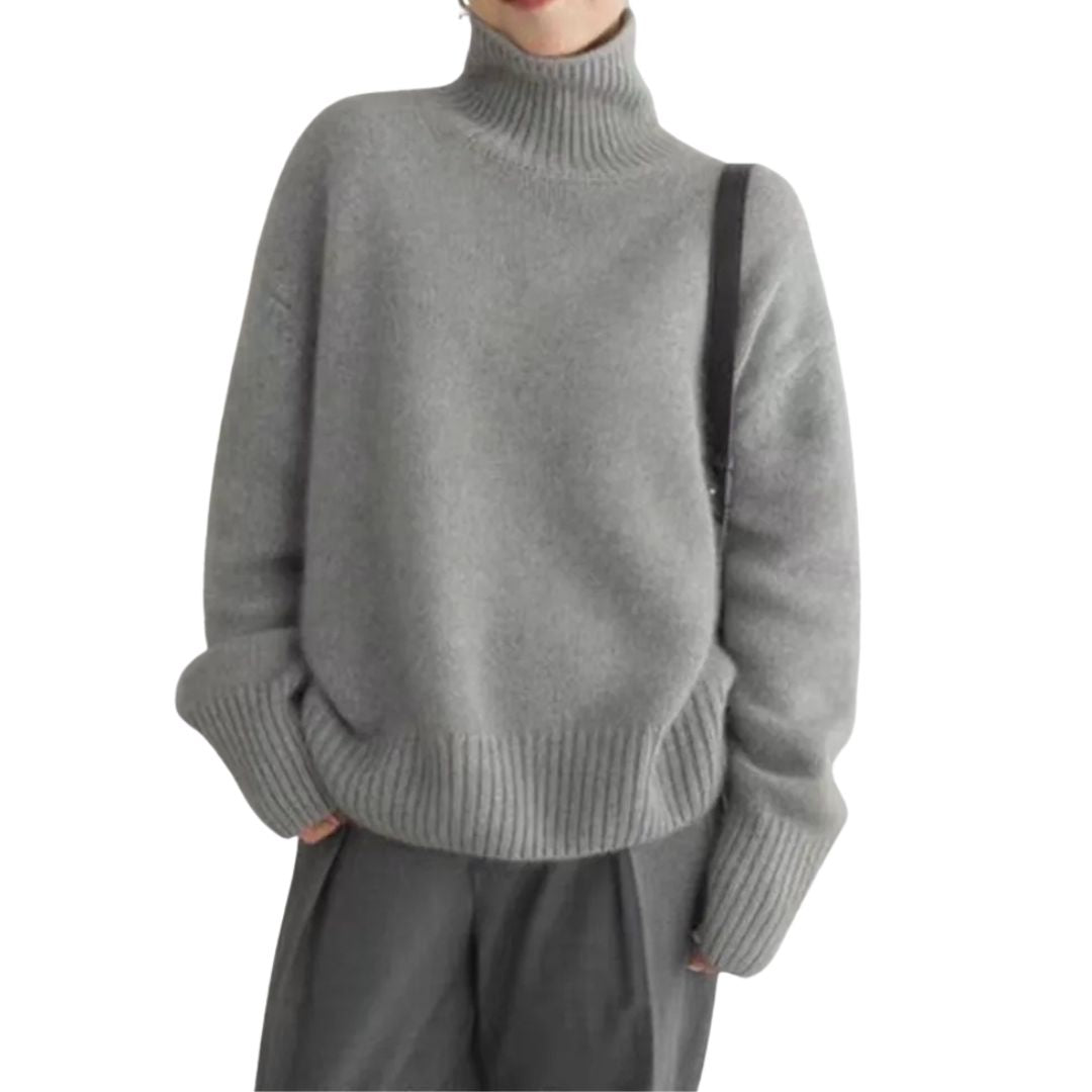 Annelise | Elegant High Neck Knit Jumper