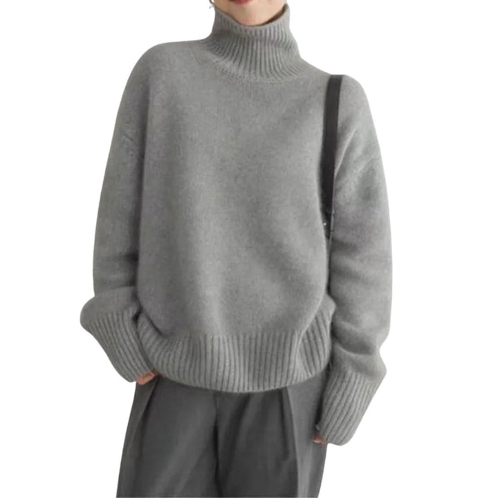 Annelise | Elegant High Neck Knit Jumper