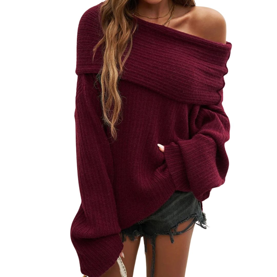Elise | Oversized Off-Shoulder Knit
