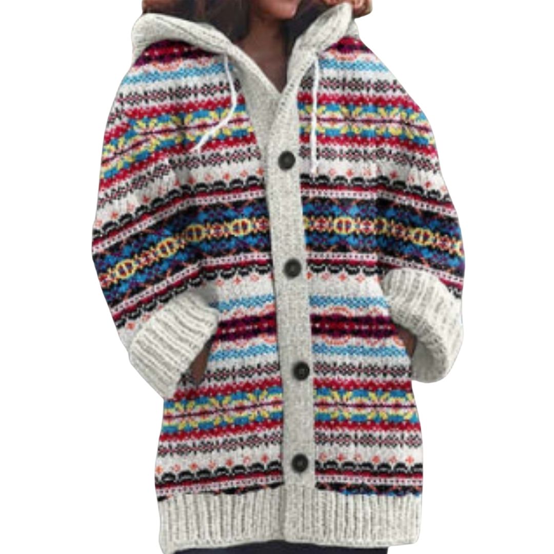 CLARA | CHUNKY KNIT HOODED CARDIGAN