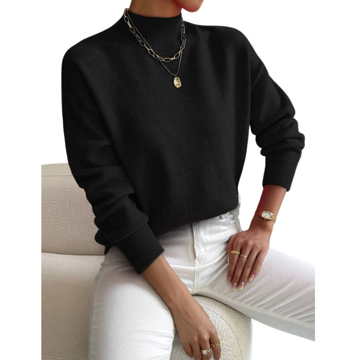 Claire | Soft Knit Jumper with High Neck