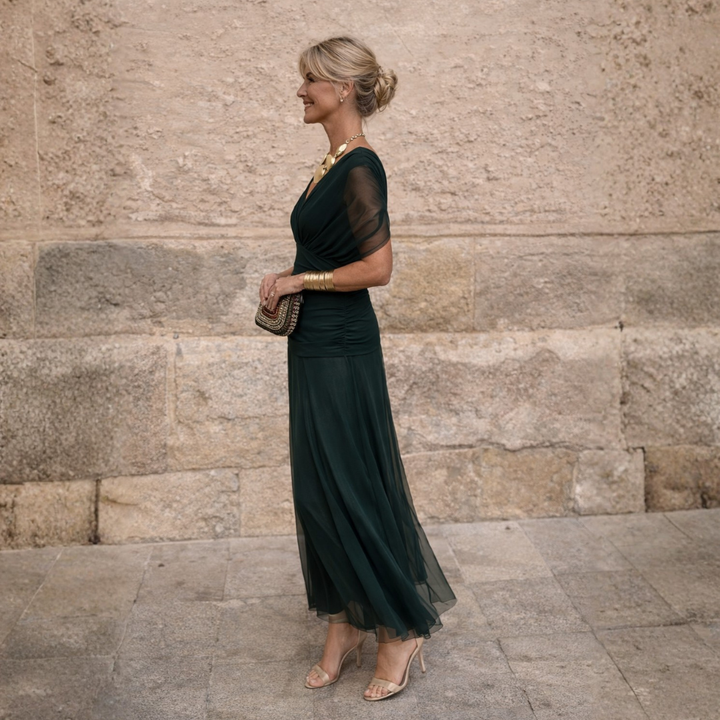 MIKAELA | OFF-SHOULDER MAXI DRESS