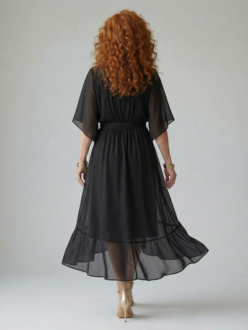 ELRIC | LIGHT DRAPE MIDI DRESS