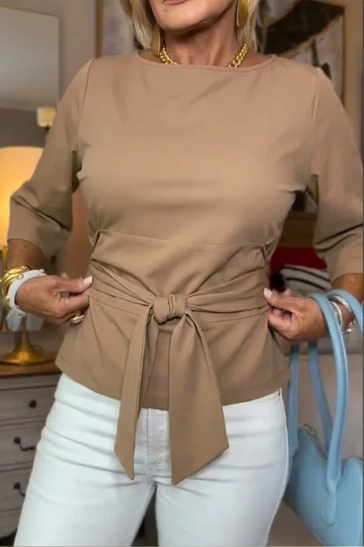 DARA | TIE WAIST FLATTERING TOP