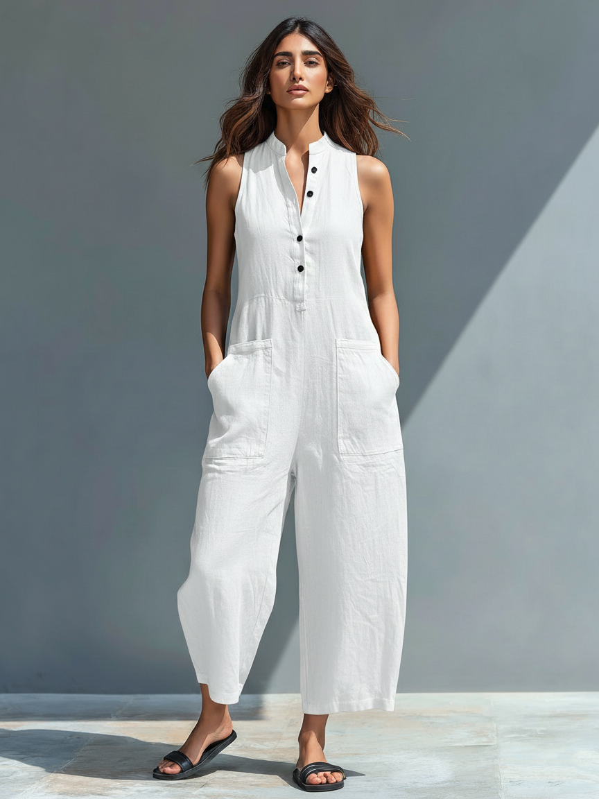 LUCINDA | ELEGANT SLEEVELESS JUMPSUIT