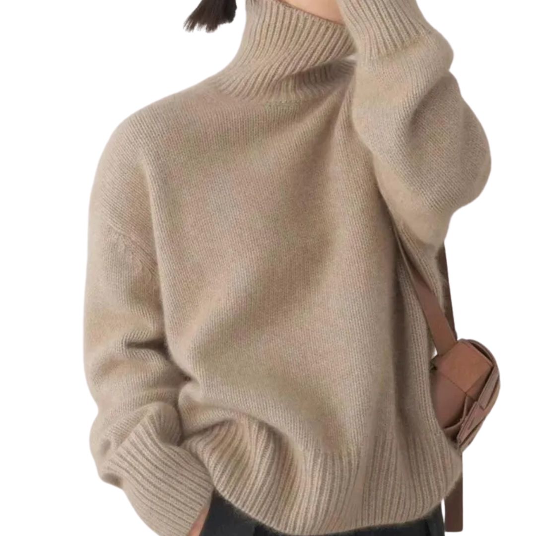 Annelise | Elegant High Neck Knit Jumper
